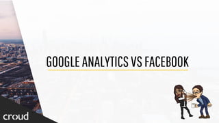 GAvsFB
GOOGLEANALYTICS
● Full credit to last click within a single session
● FB does not share impression data
● Not able ...