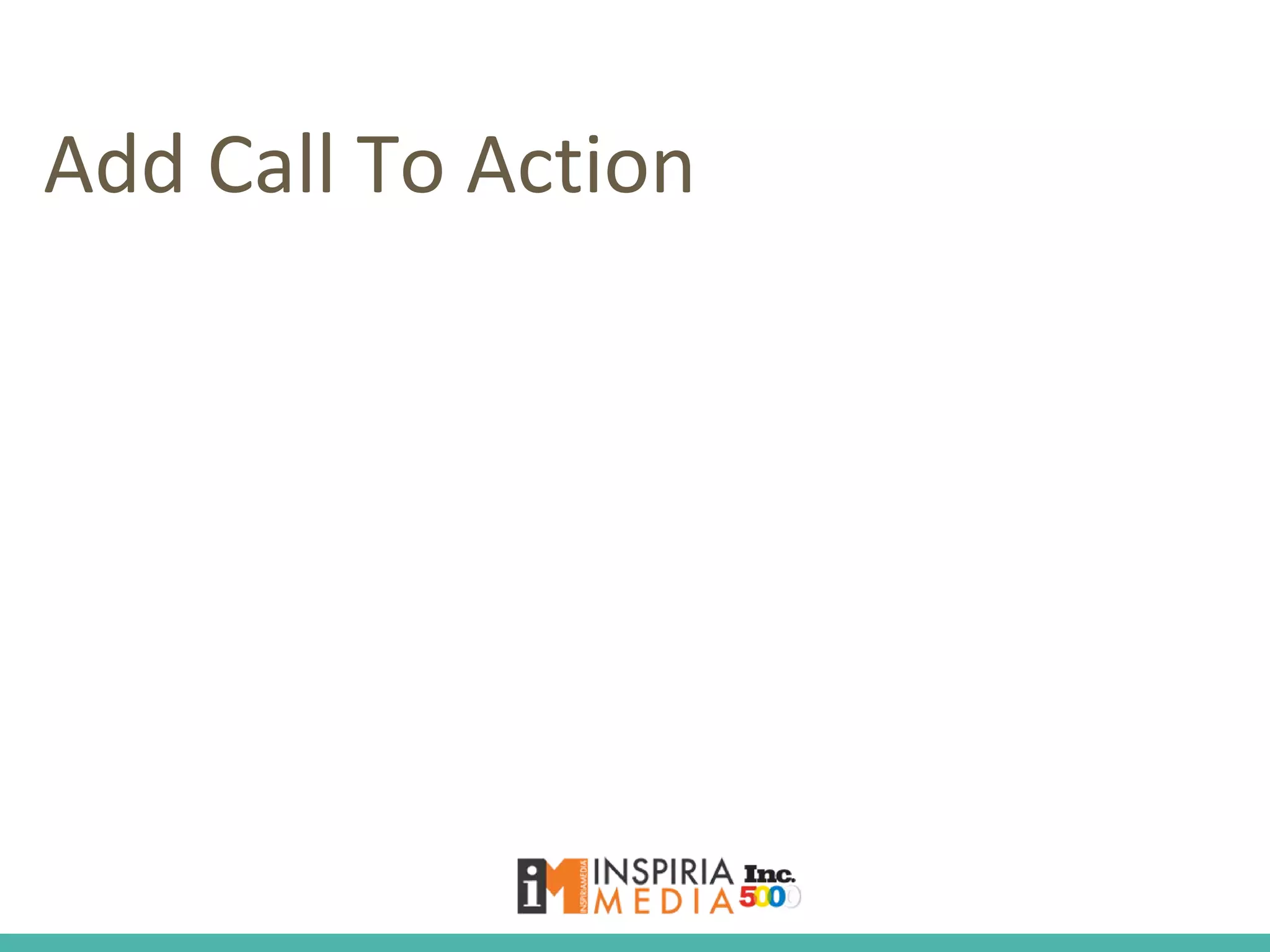Add Call To Action
 