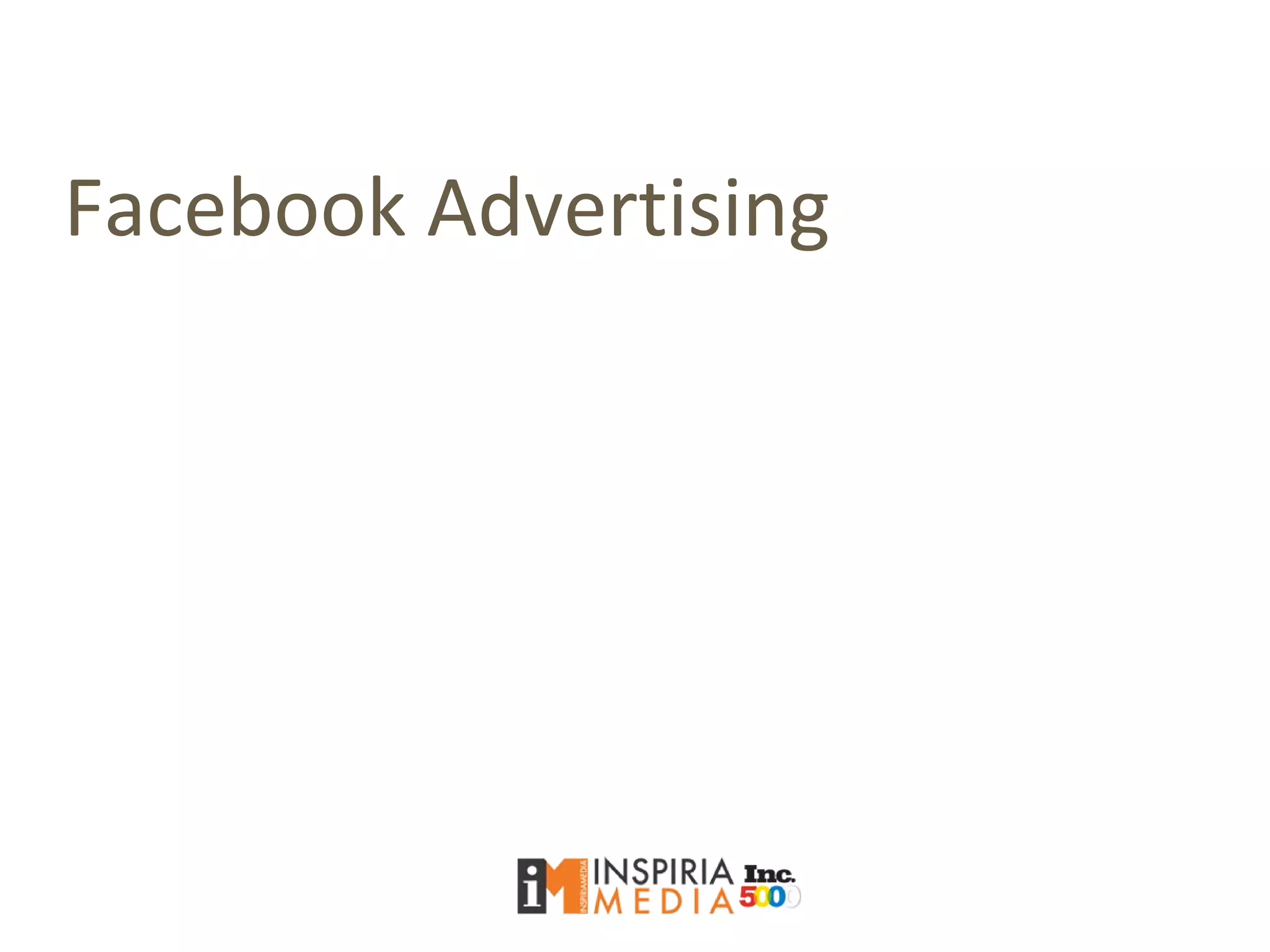 Facebook Advertising
 