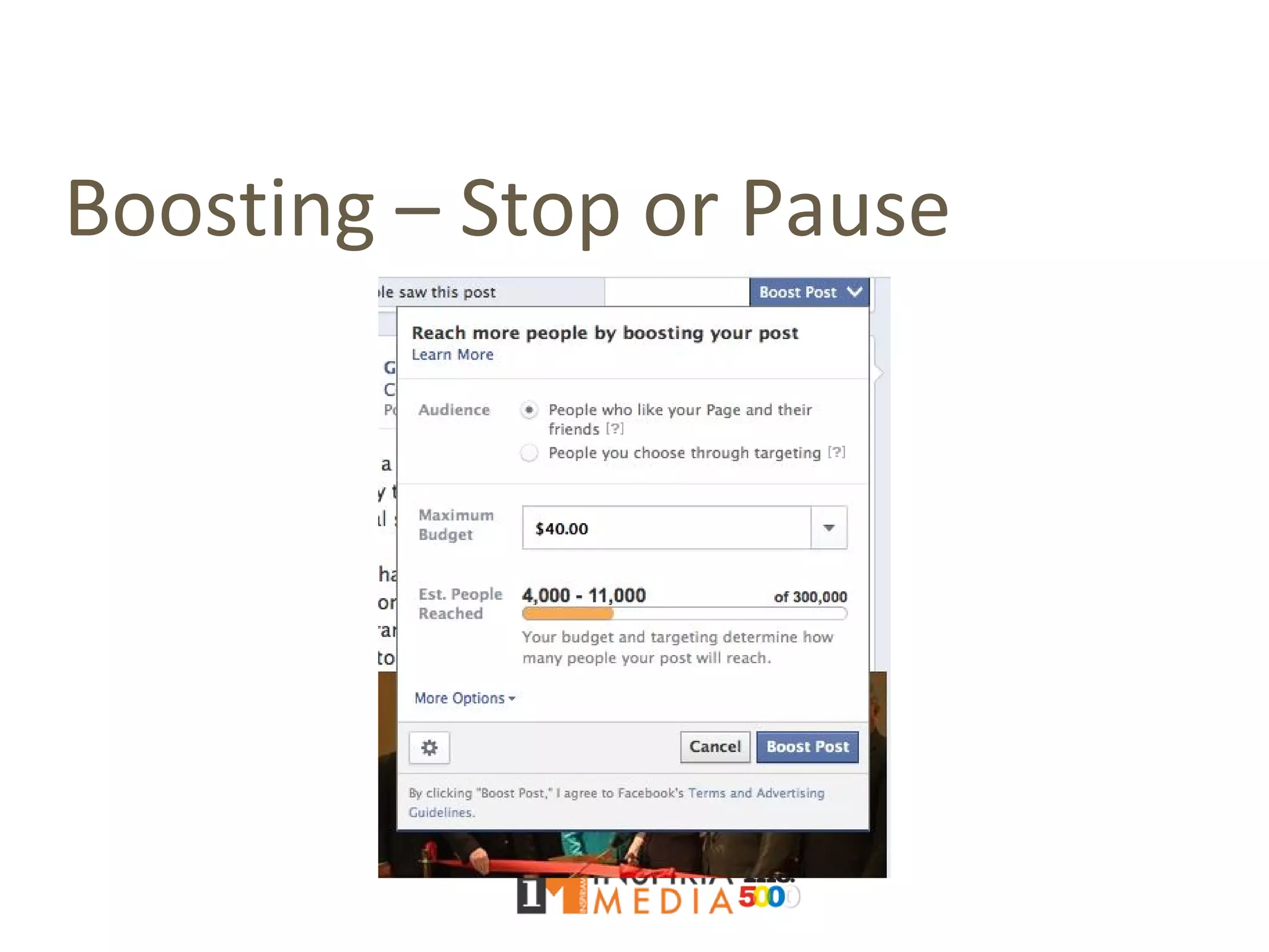 Boosting – Stop or Pause
 