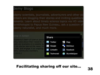 Facilitating sharing off our site... 
