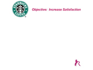 Objective: Increase Satisfaction
 