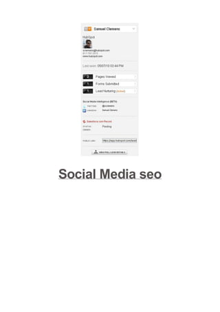 Social Media seo
 