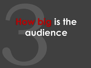 3How big is the audience