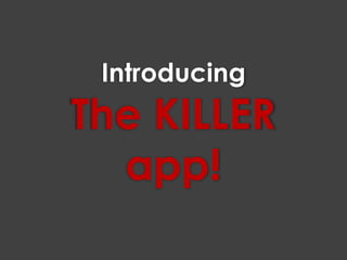 IntroducingThe KILLER app!