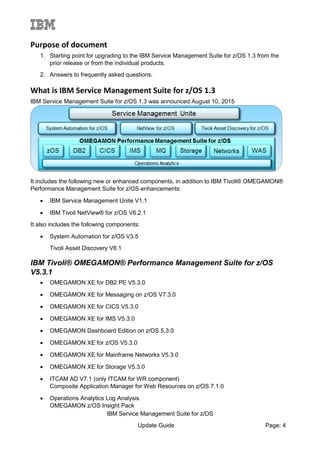 IBM Service Management Suite V1.3.0 Update Guide | PDF