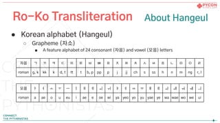 Koreanizer : Statistical Machine Translation based Ro-Ko Transliterator ...