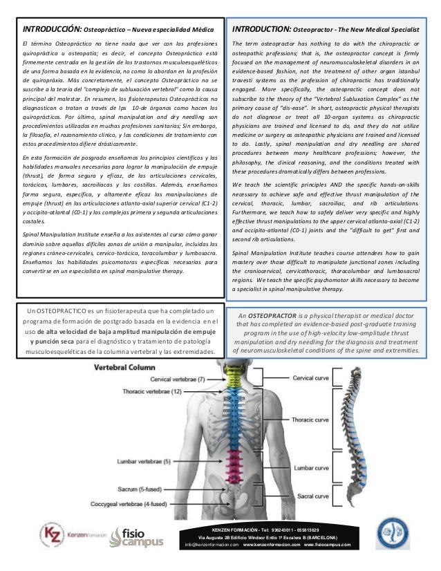 Spinal Manipulative Therapy (SMT)