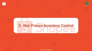 Private & Confidential
2. Alur Proses Inventory Control
 