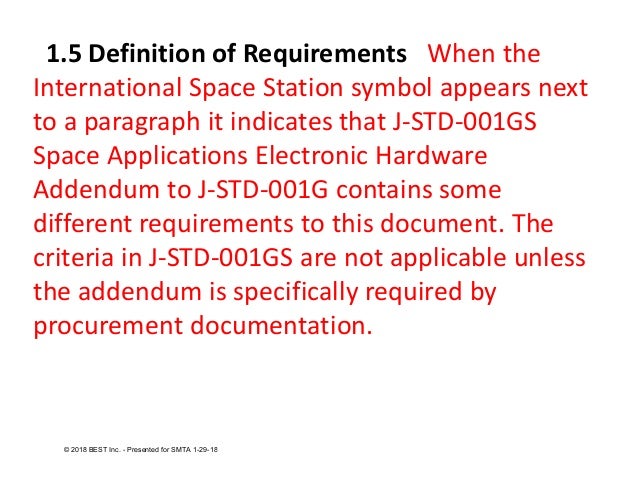 J Std 001 Ipc A 610 F To G Differences Webinar