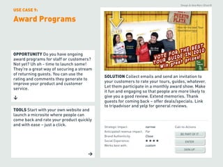 Design & Idea Marc-Oliver®

USE CASE 9:

Award Programs	




OPPORTUNITY Do you have ongoing
award programs for staff or c...