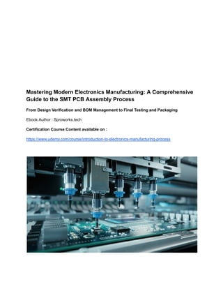 statistical process control for smt electronic... SMT PCB Assembly Process -Manufacturing Ebook.pdf