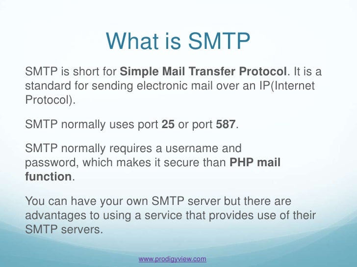 what is smtp under fontanacountryinn com what is smtp