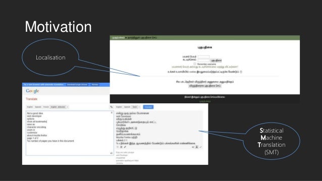 statistical machine translation smt basic