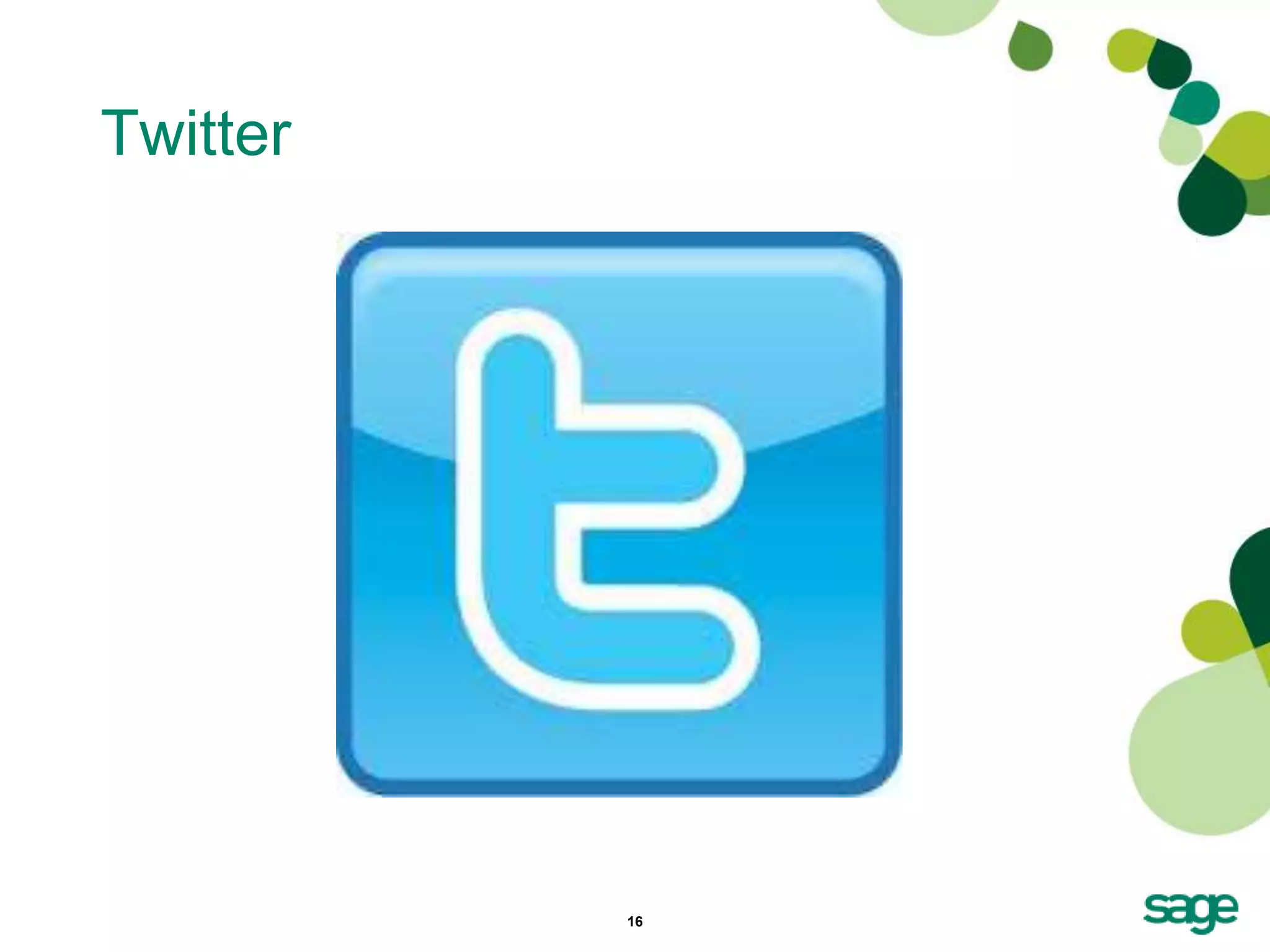 Twitter




          16
 