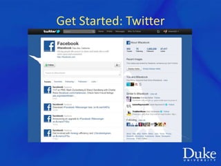Get Started: Twitter
 