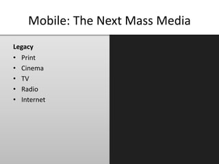 Mobile Marketing and Advertising - The New First Screen