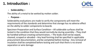 Solderability Test Method Stream SMT operators and line leaders VI training PPT.pptx