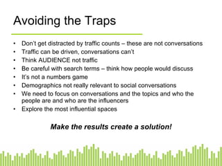 Quadrant Methodology Summary You almost always find customer conversations Partners can be a challenge in a distributed model The example showed this difficulty Not to show the problems but to show that this may happen to you Thinking through new partner and distribution models is challenging Remember that the initial suggestions should relate to the NCP model: Networks Contribution Participation Solving this question How do we optimise the path to advocacy through N-C-P? 