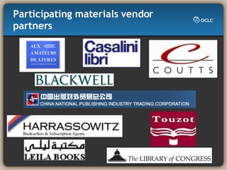 Participating materials vendor partners 