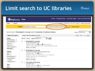 Limit search to UC libraries 