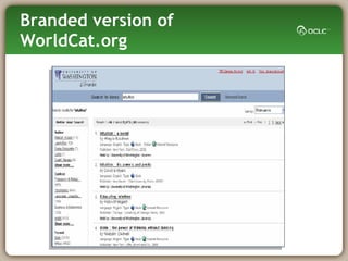 Branded version of WorldCat.org 