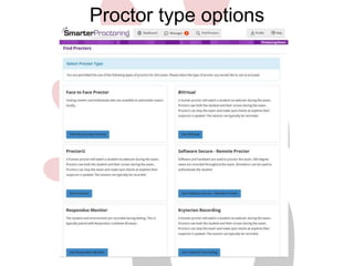 Proctor type options 
 