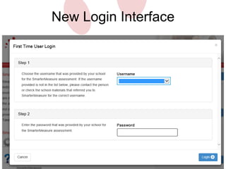 New Login Interface 
 