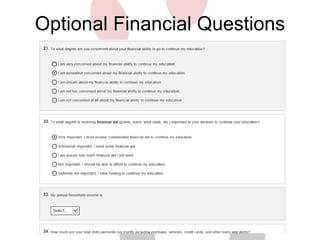 Optional Financial Questions 
 