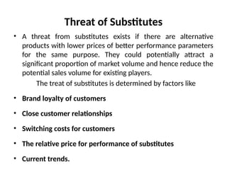 the more substitutes that exist in a market Images... SM UNIT II.pptx Strategic Management Anna Univ | PPTX