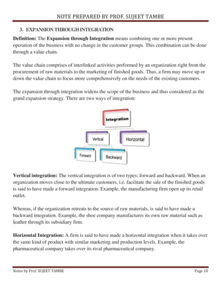 Strategic Management Unit 3 notes | PDF