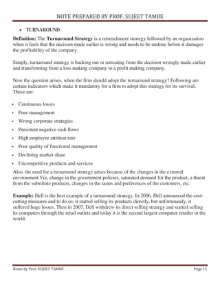 Strategic Management Unit 3 notes | PDF