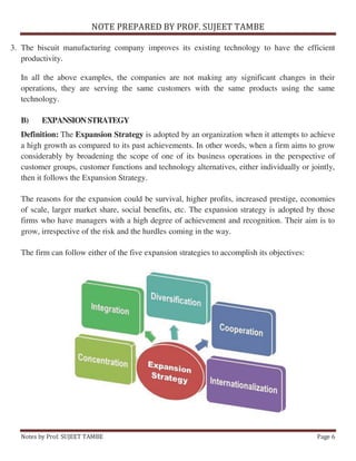 Strategic Management Unit 3 notes | PDF
