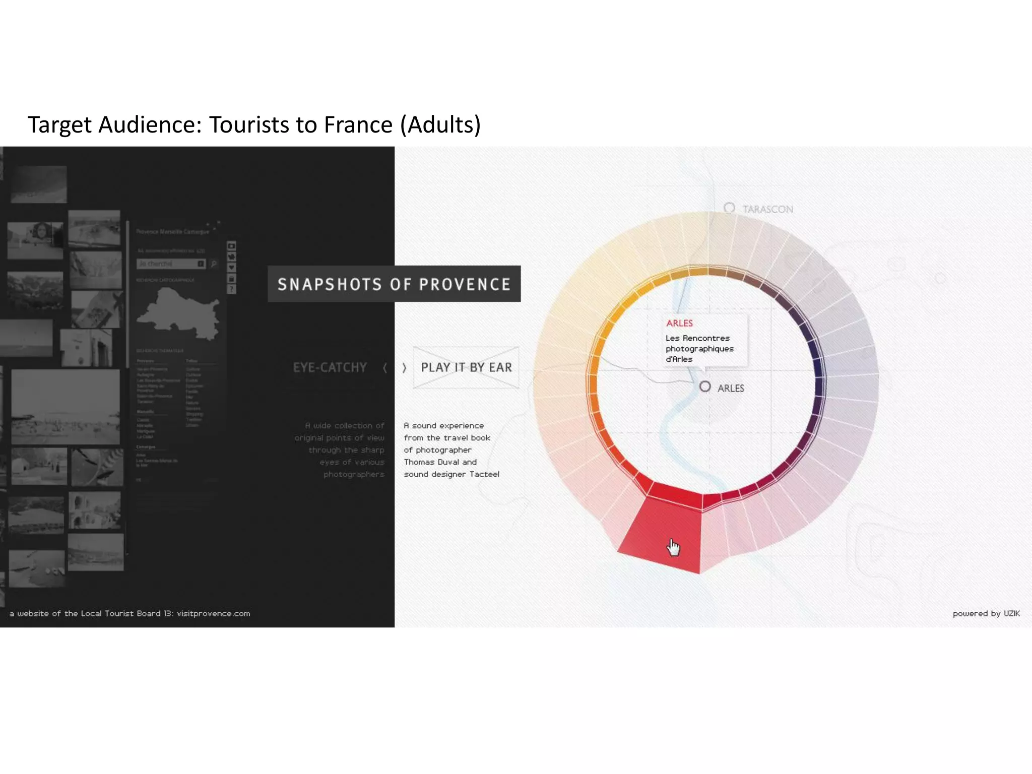 Target Audience: Tourists to France (Adults)
 