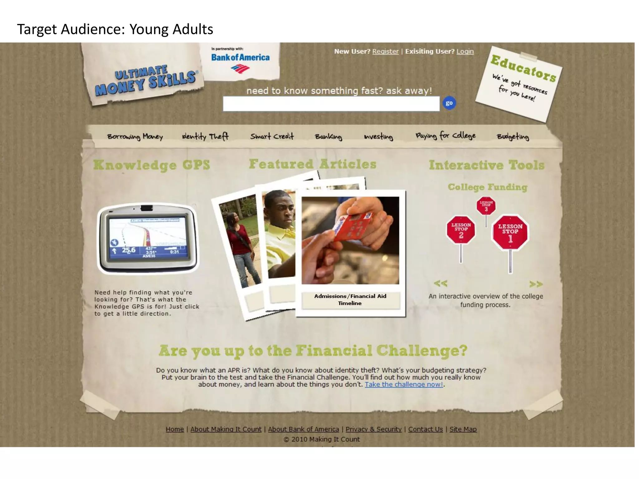 Target Audience: Young Adults
 