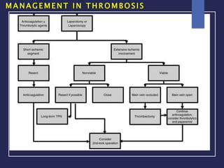 M A N A G E M E N T I N T H R O M B O S I S
 