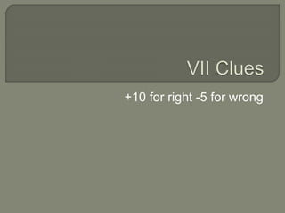 +10 for right -5 for wrong
 