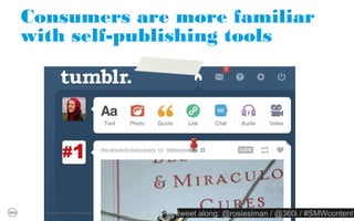 WTF is content?




  PROPRIETARY & CONFIDENTIAL
                               tweet along: @rosiesiman / @360i / #SMWcontent
                                                                            12
 