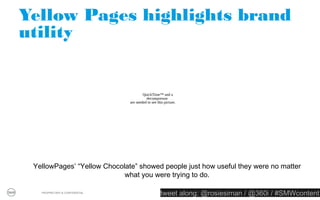 1 // You need a content strategy


                               TARGET




  PROPRIETARY & CONFIDENTIAL
                                        tweet along: @rosiesiman / @360i / #SMWcontent
                                                                                     28
 