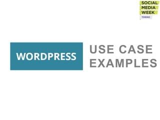 USE CASE
EXAMPLES
 
