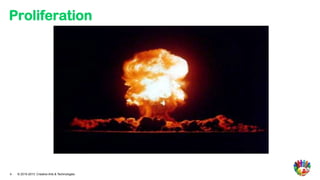 Proliferation




4   © 2010-2013 Creative Arts & Technologies
 