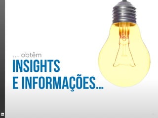 … obtêm

insights
e informações…
                 10
 
