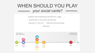 WHEN SHOULD YOU PLAY
your social cards?
 
