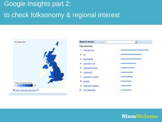 Google Insights part 2:  to check folksonomy & regional interest 