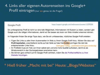 Profile im Netz & Google Authorship