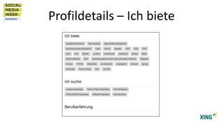 Profildetails – Ich biete

 
