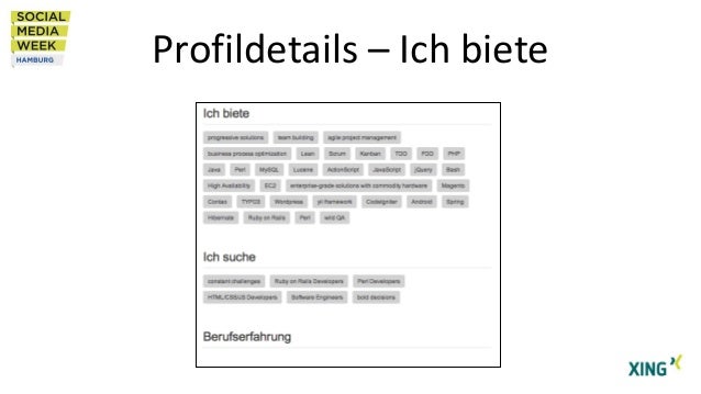 Social Media Week Das Perfekte Xing Profil