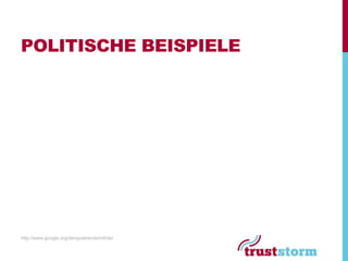 POLITISCHE BEISPIELE




http://www.google.org/denguetrends/intl/de/
 