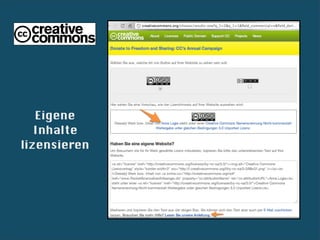 Eigene
   Inhalte
lizensieren
 