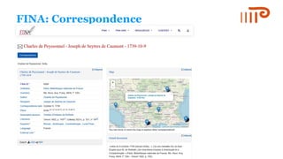 FINA: Correspondence
 
